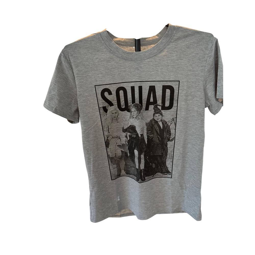 Hocus Pocus Sanderson Sisters Squad Graphic Tee Heather Gray Small Short Sleeve